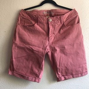 Salmon Bermuda Shorts